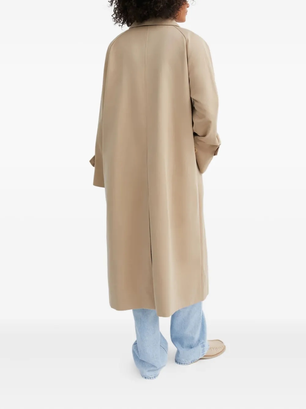Skall Studio Raglan-sleeve Button Coat In Brown