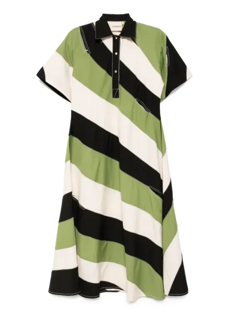 LOVEBIRDS classic colour-blocked dress
