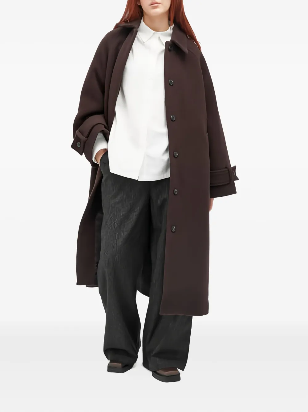 YMC Miners pinstripe trousers Grijs