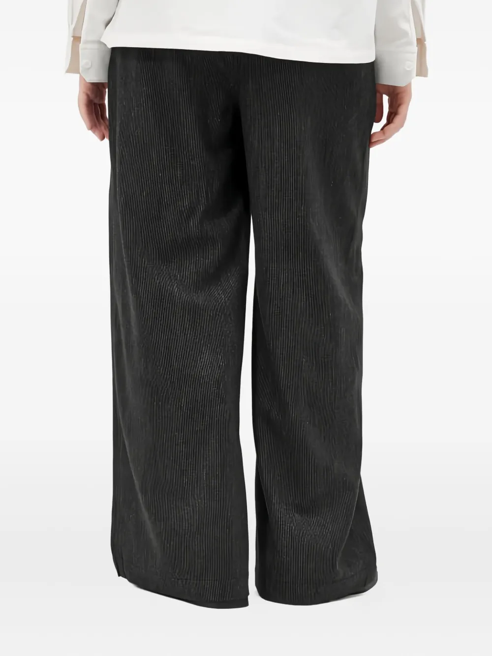 YMC Miners pinstripe trousers Grijs