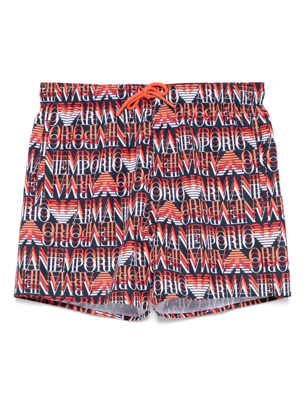 Emporio Armani Zwembroek met logoprint Blauw