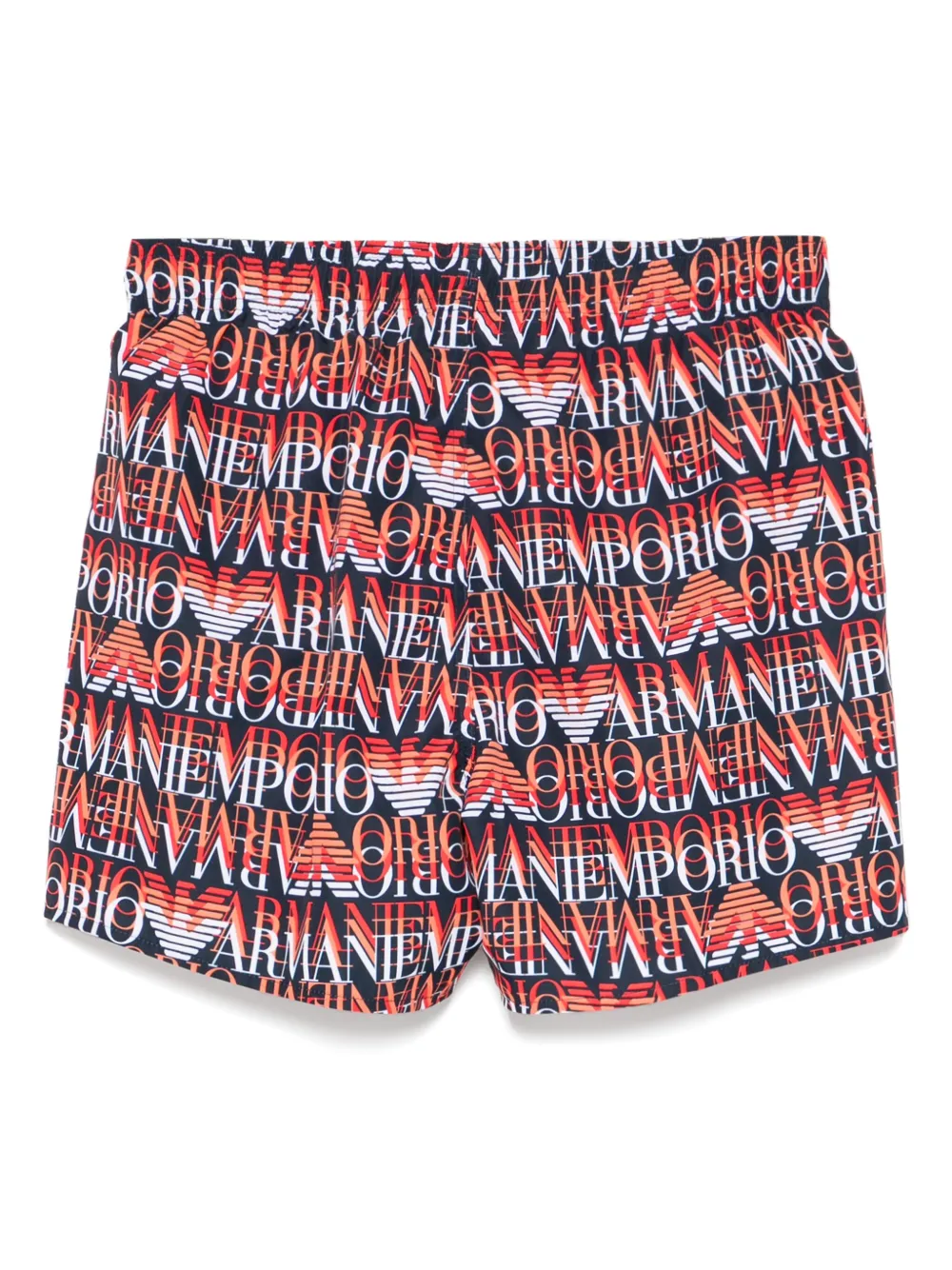 Emporio Armani Zwembroek met logoprint Blauw