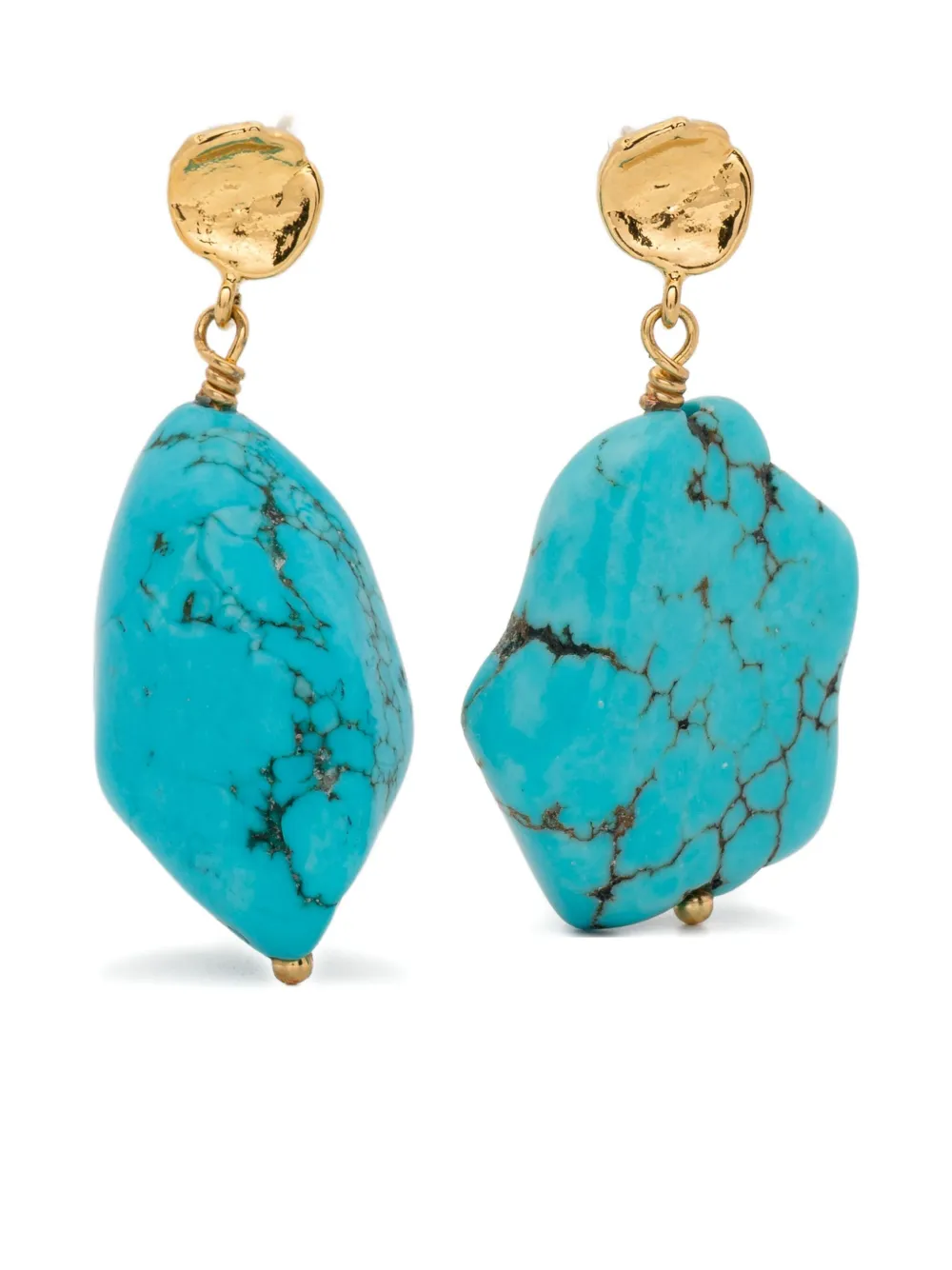 Anni Lu La Mer Turquoise Drop Earrings In Blue