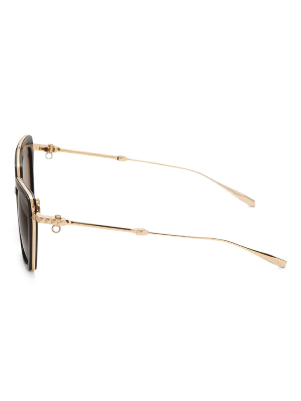 VALENTINO GARAVANI EYEWEAR VLS165 A Chain Sunglasses | Black