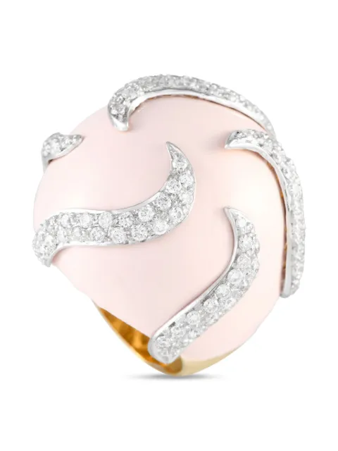 Casato anillo en oro amarillo de 18kt con diamante