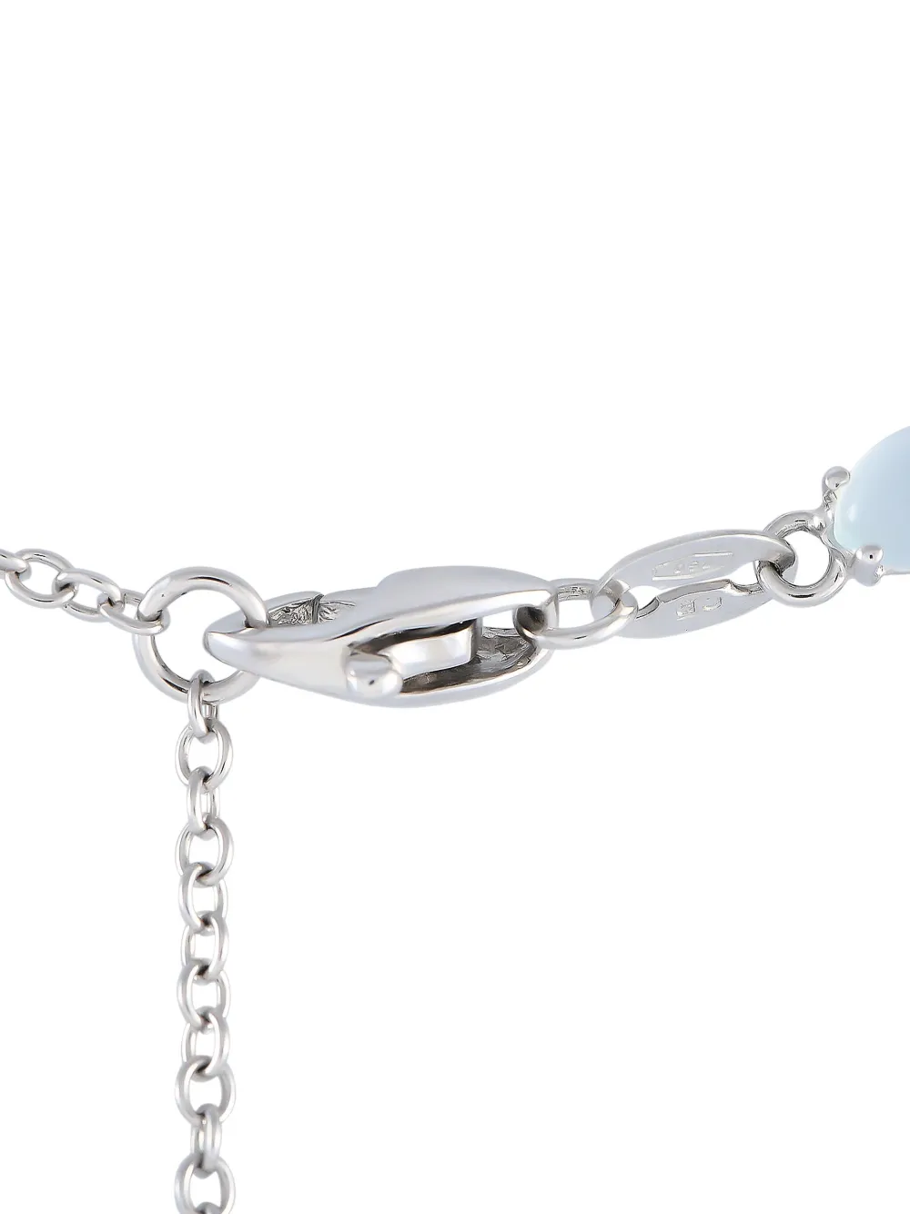 Bucherer 18K white gold aquamarine, peridot and diamond necklace | Image 2