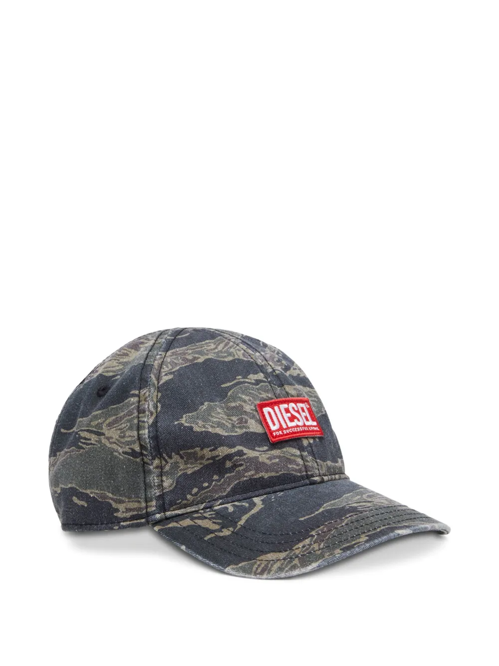 Diesel camouflage-print baseball cap | Green | Image 1