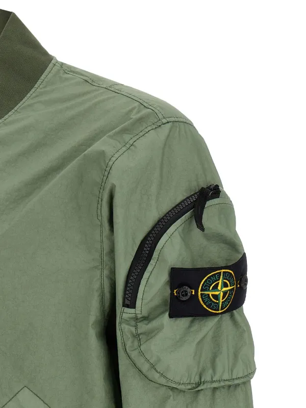 Stone Island Membrana 3L TC Bomber Jacket | Green | FARFETCH