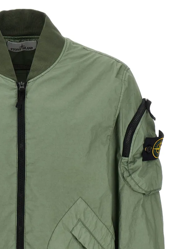 Stone Island Membrana 3L TC Bomber Jacket | Green | FARFETCH
