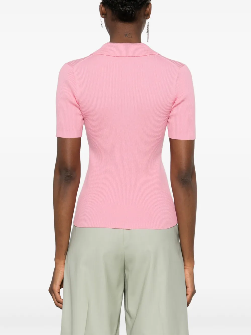 Maison Kitsuné T-shirt met vospatroon Roze