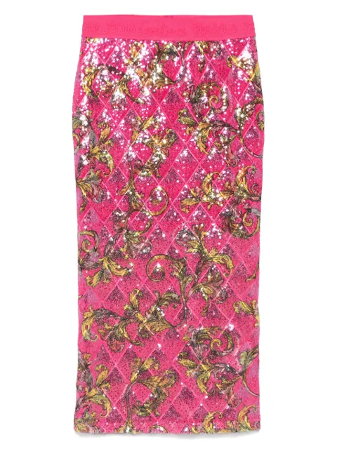 Versace Jeans Couture Barocco 印花中长半身裙