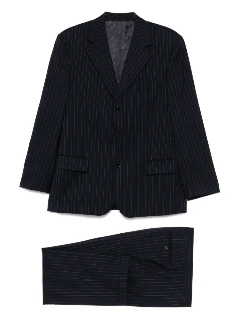 Gianfranco Ferré Pre-Owned traje con motivo de rayas 1990