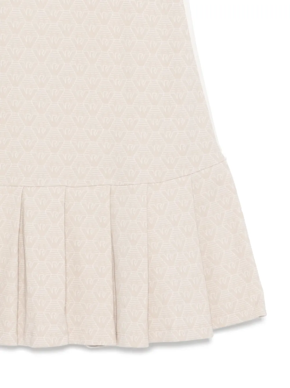 Emporio Armani Kids Jurk met logo-jacquard Beige
