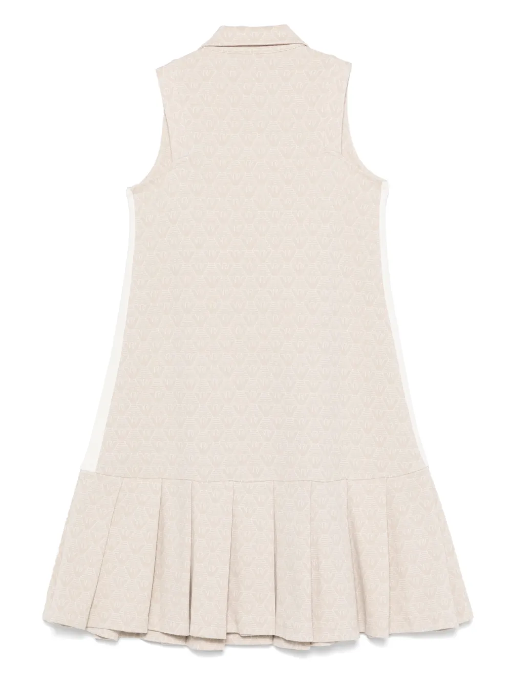 Emporio Armani Kids Jurk met logo-jacquard Beige