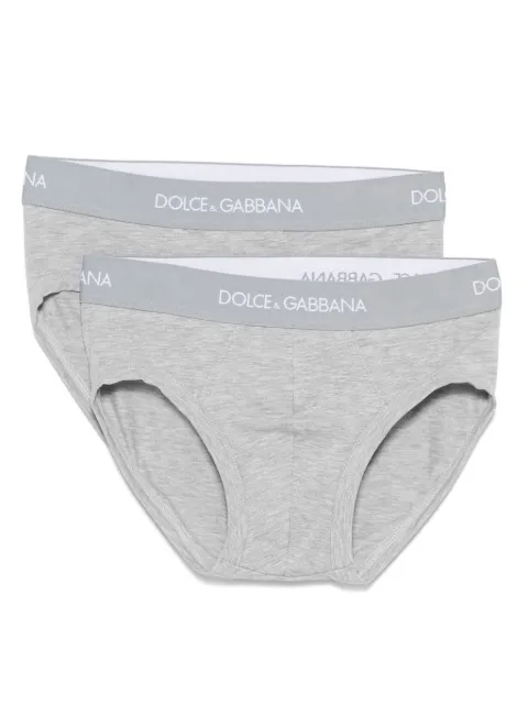 Dolce & Gabbana Kids طقم لباس داخلي بخصر بشعار الماركة (قطعتان)