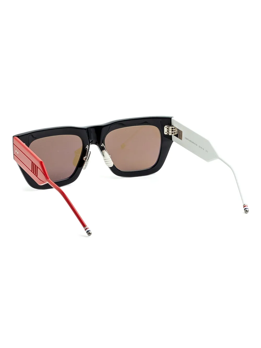 Shop Thom Browne Square-frame Sunglasses In Black