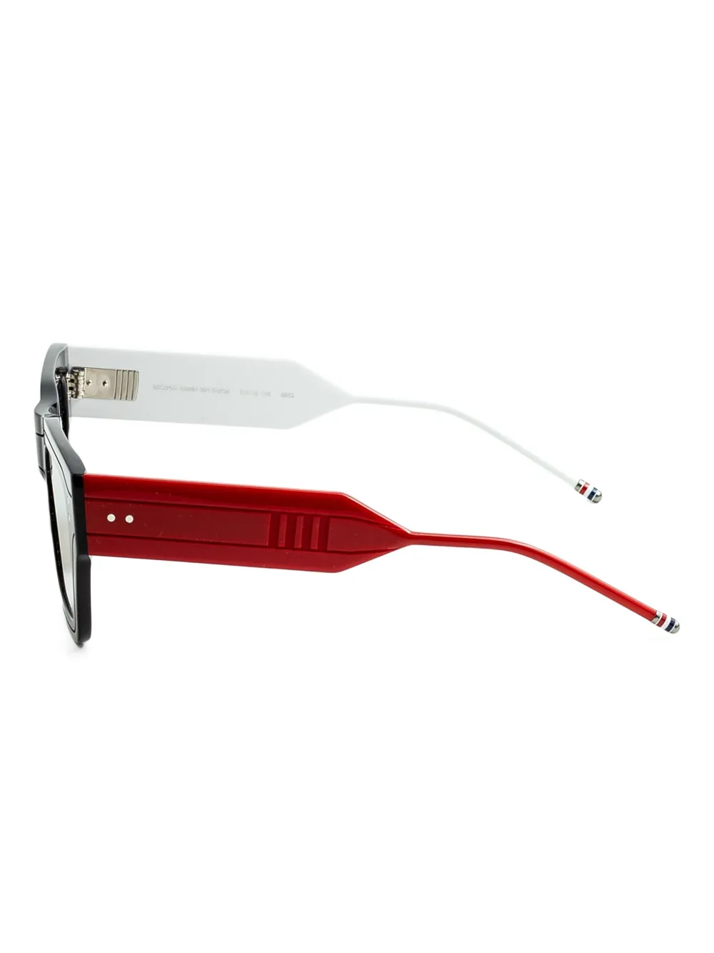 Shop Thom Browne Square-frame Sunglasses In Black