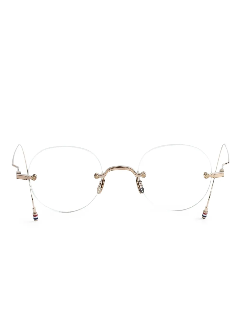 Thom Browne Eyewear lunettes de vue à monture ronde | or | Image 1