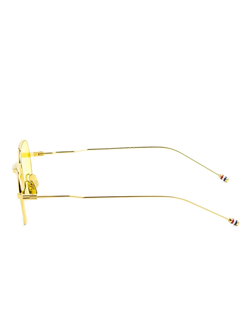Thom Browne Eyewear Zonnebril met vierkant montuur Goud