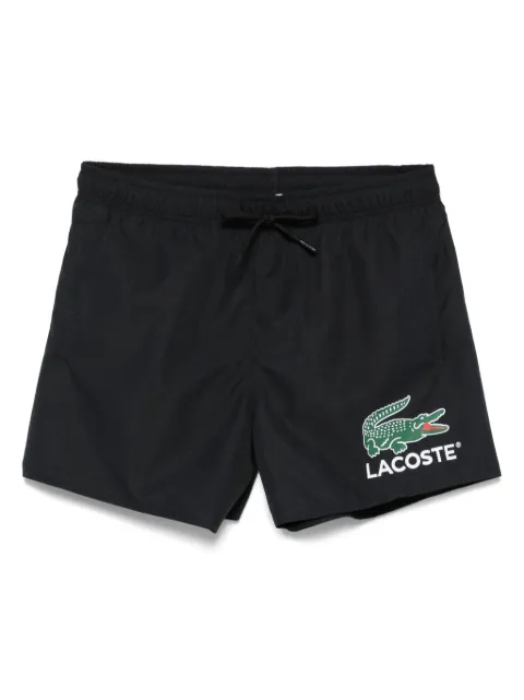 Lacoste Croc-print swim shorts