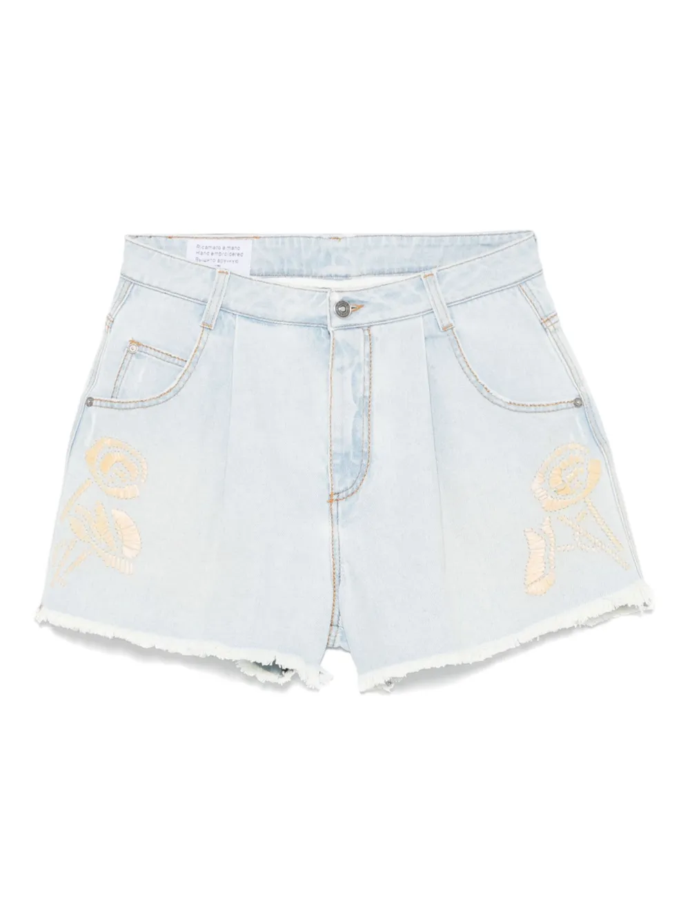 Ermanno Scervino Trainingsshorts met geborduurd patroon Blauw