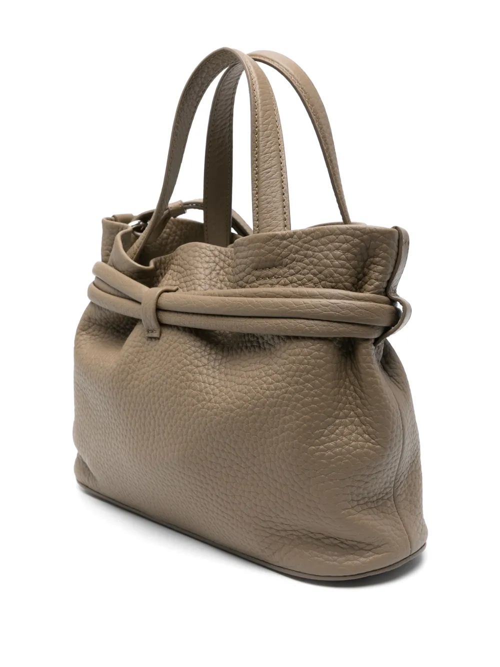 Orciani Shopper van bewerkt leer - Bruin