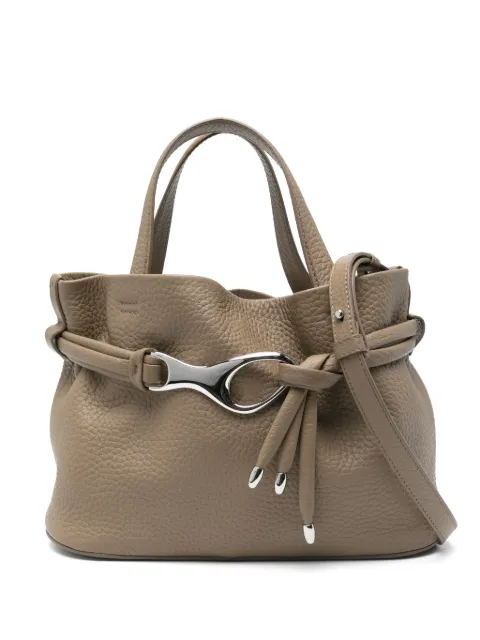 Orciani grained-leather tote bag