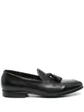 Green George leather loafers - Black