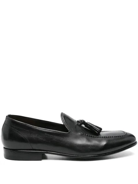 Green George leather loafers