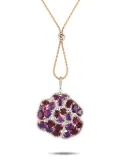 Casato 18K yellow gold multi-stone necklace - Pink