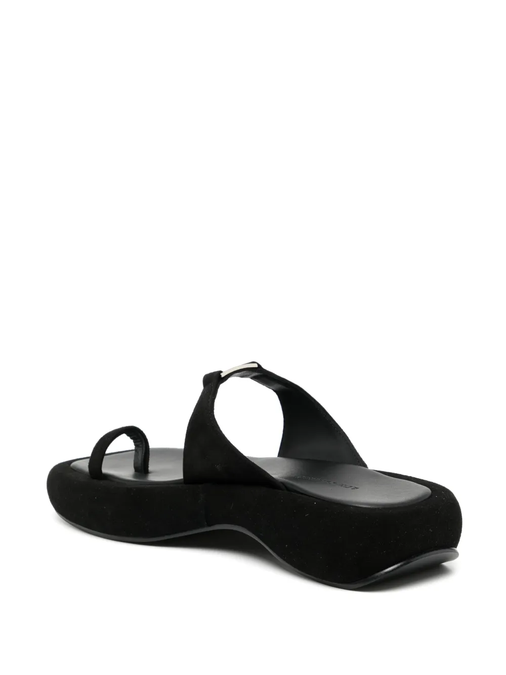 Low Classic Sandalen met logo Zwart