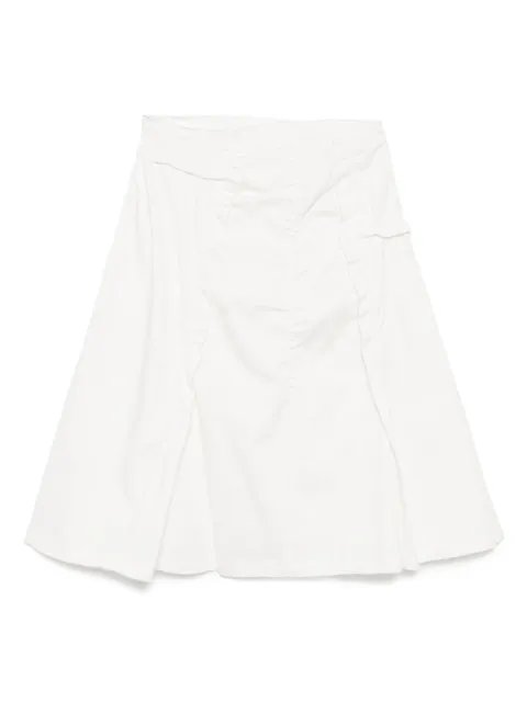 Low Classic falda fruncida con bordes deshilachados
