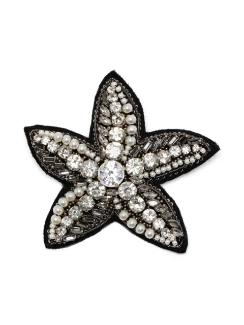 Dice Kayek crystal-embellished brooche