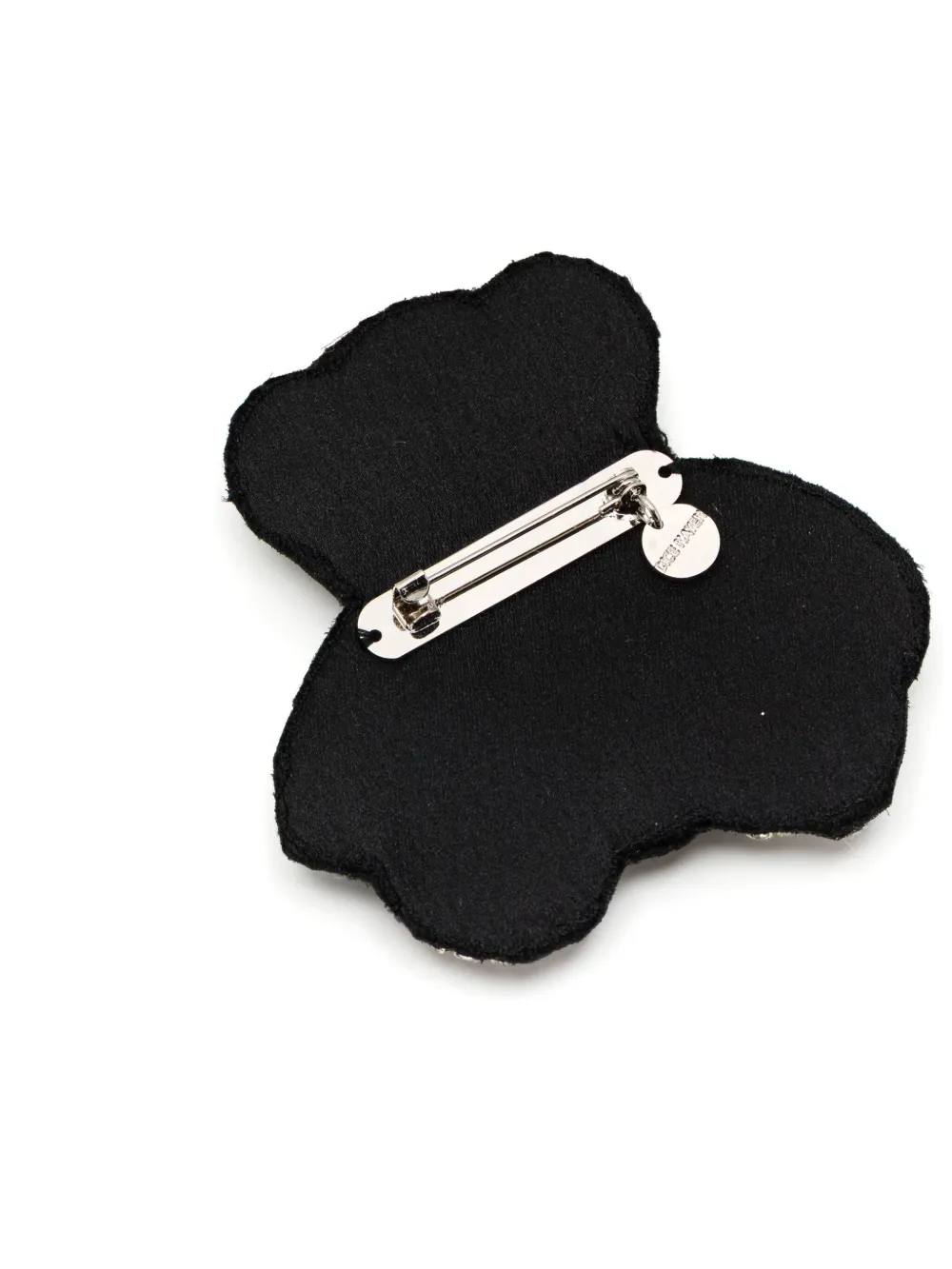 Dice Kayek Broche verfraaid met kristallen - Zilver
