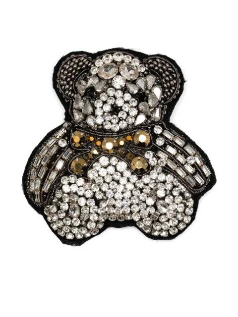 Dice Kayek crystal-embellished brooche