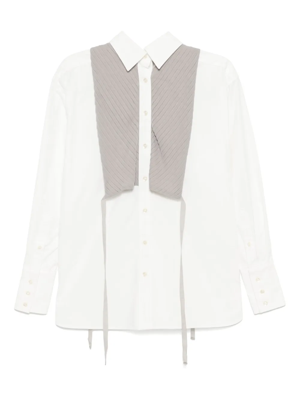 Kolor Geplooide Blouse - Wit
