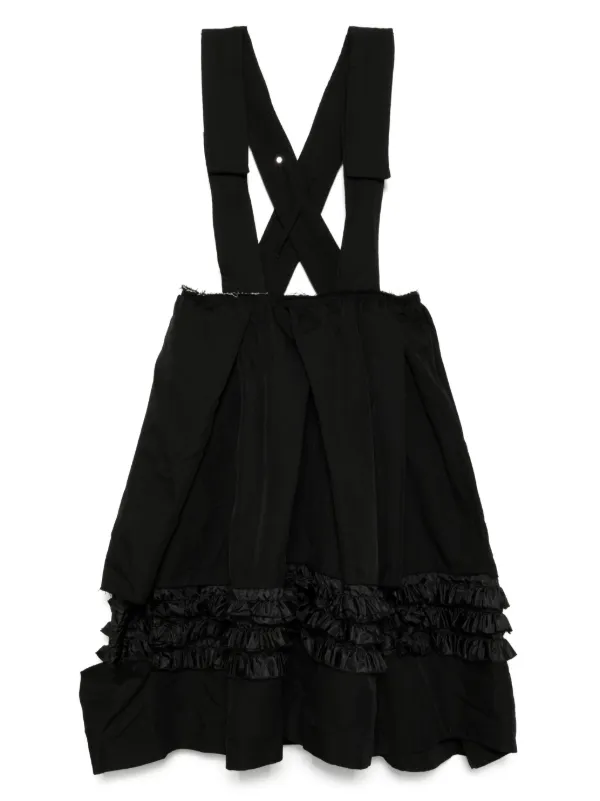 Black Comme Des Garçons フリル ジャンパースカート | ブラック