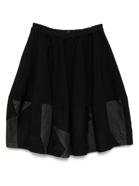 Black Comme Des Garçons patchwork skirt