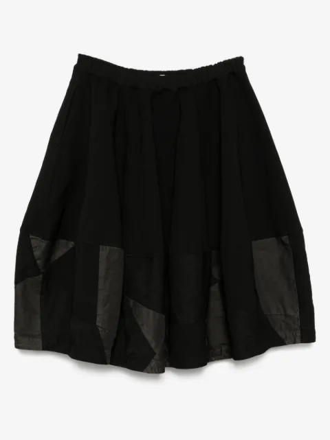 Black Comme Des Garçons patchwork skirt