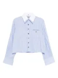 Dice Kayek striped button-up shirt - Blue