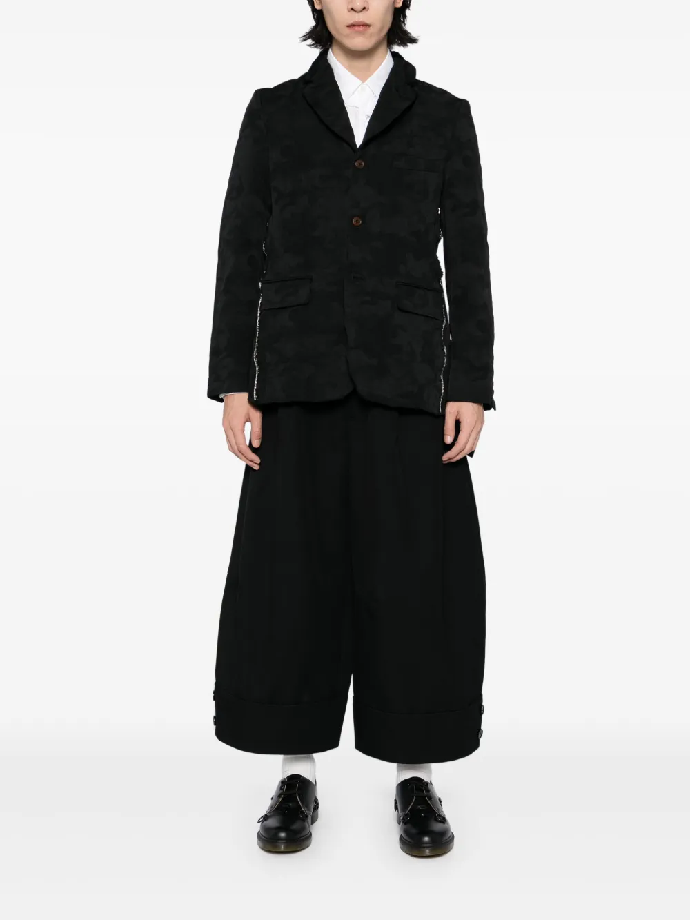 Black Comme Des Garçons veste zippée à motif camouflage | Blazers | Image 2