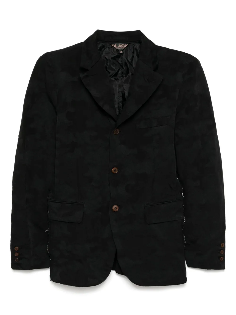Black Comme Des Garçons veste zippée à motif camouflage | noir | Image 1