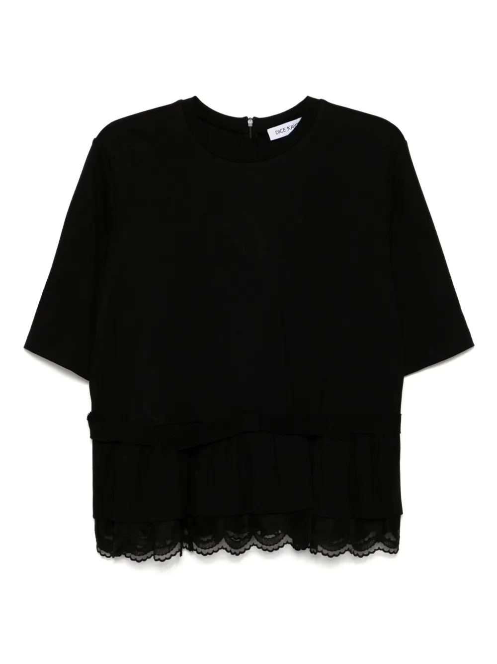 Dice Kayek cotton T-shirt | Black | Image 1