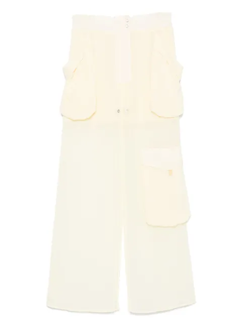 PINKO layered-design midi skirt