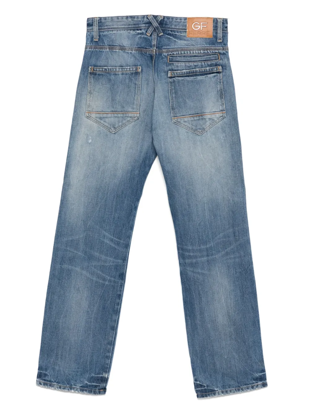 Gianfranco Ferré Pre-Owned 2000s logo-patch jeans | Image 2