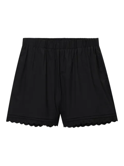 tout a coup shorts con dobladillo festoneado