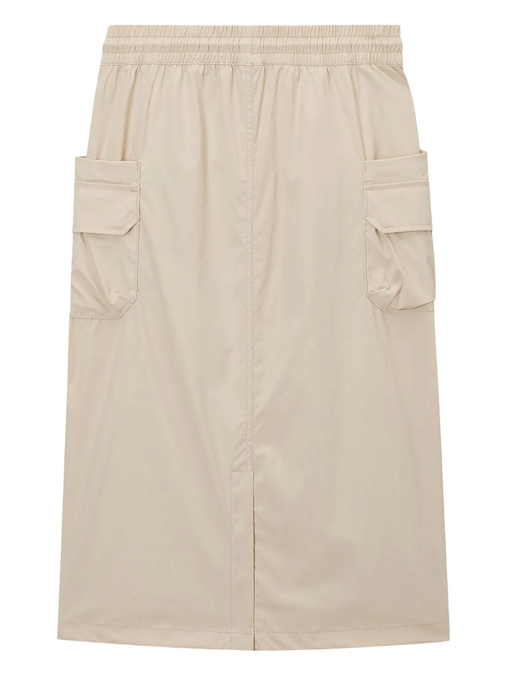 Drawstring-Detail Midi Skirt