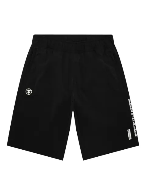 AAPE BY *A BATHING APE® bermudas con parche del logo