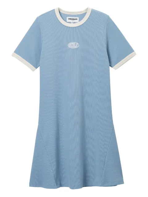 CHOCOOLATE contrasting T-shirt dress