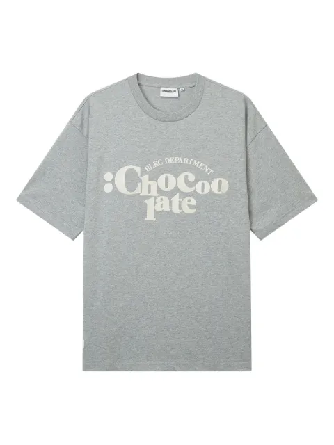 CHOCOOLATE logo-print T-shirt